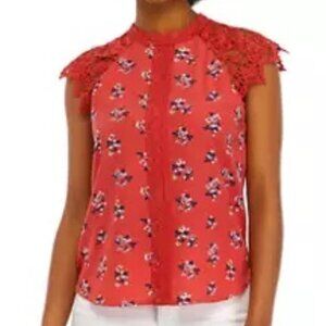 NWT Chance or Fate Crochet Cap Sleeve Top Size M